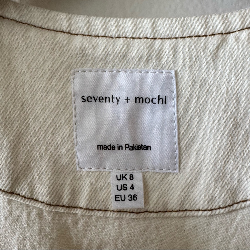 seventy + mochi Bea Vest in Ecru Size 4 - Picture 3 of 7